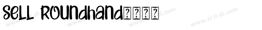 Sell roundhand字体转换